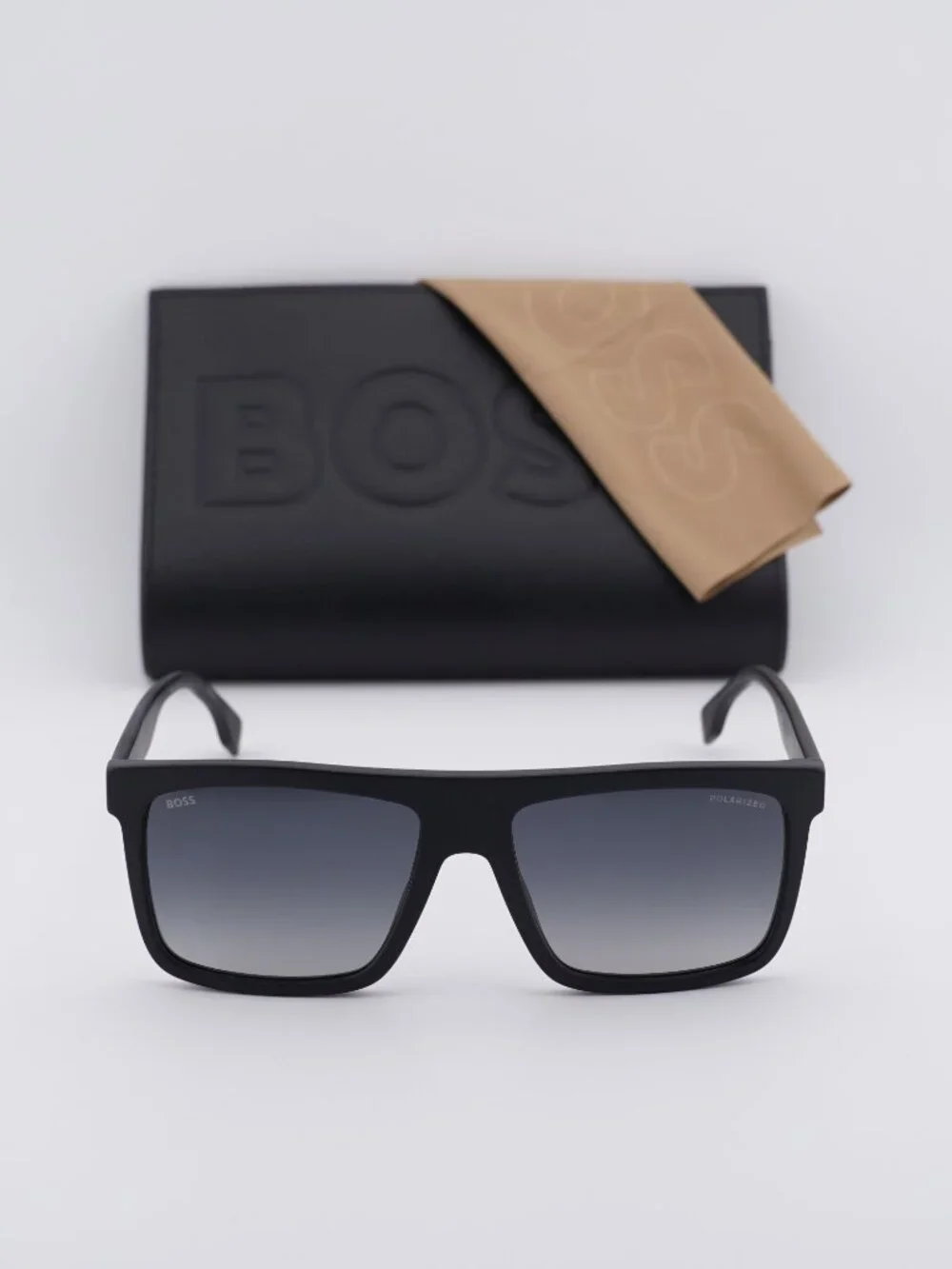 Hugo BOSS 1440/S 003/WJ Square Sunglasses - Black / Blue